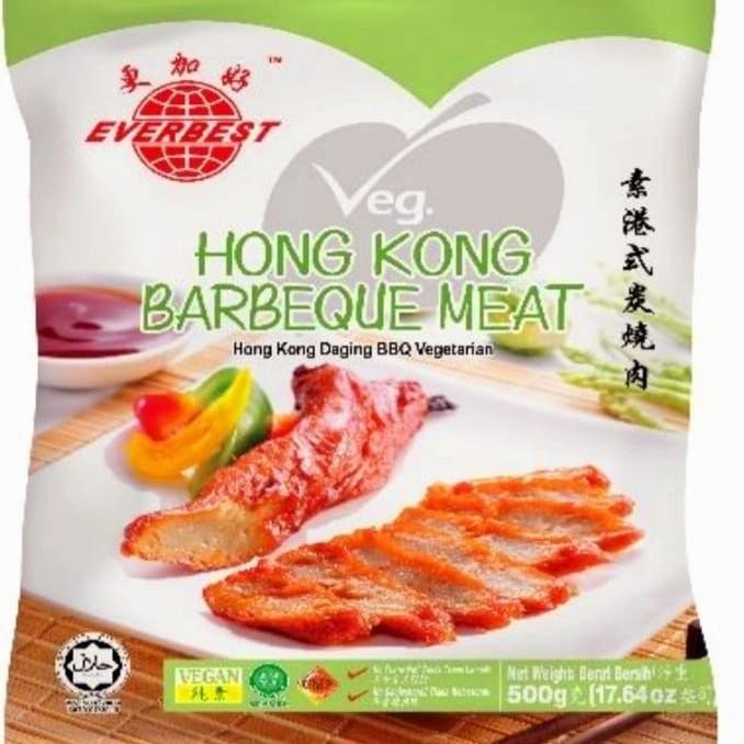 

Everbest Hongkong Barbeque Meat Vegan 500Gr Char Siew Cha Siu Shao Bbq 009