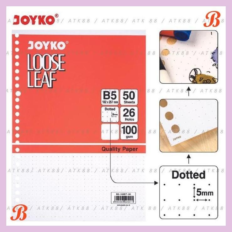 

| PGT | LOOSE LEAF B5 JOYKO DOT 50 LEMBAR