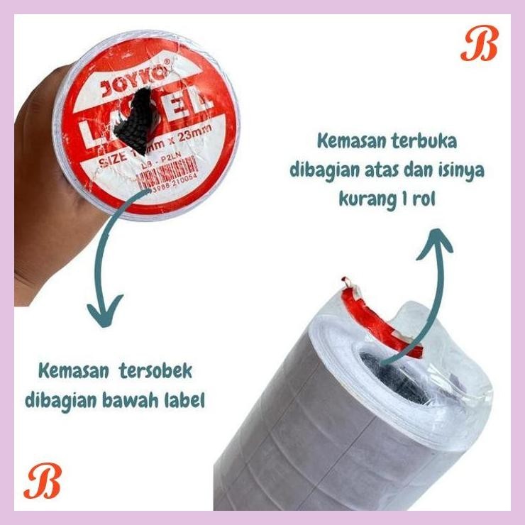 

| PGT | REJECT SALE LABEL JOYKO 2 BARIS P2LN