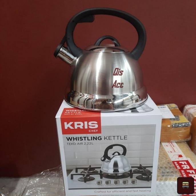 BEST SELLER  KRIS Chef Whistling Kettel / Teko Air Bunyi Stainless Steel 2.2 Ltr TERLARIS