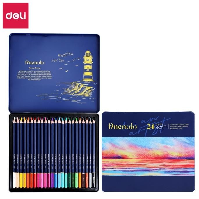 

Terjangkau - Deli Colored Pencil Pensil Warna 24 36 48 72 Warna Hybrid Tech EC122 - 24 Warna