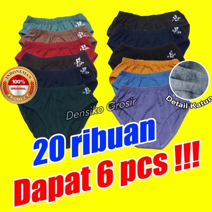 Trendy Celana Dalam Anak Laki polos bahan katun langsung dari konveksi Sz - M .,