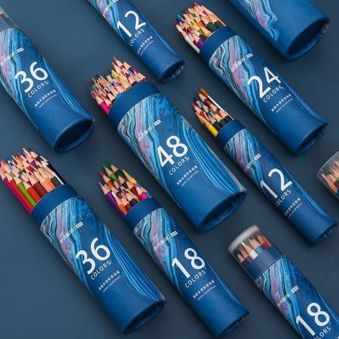 

New - Pensil Cat Air 12/24/36/48 Warna Alat Tulis Pensil Siswa - 12 pcs !