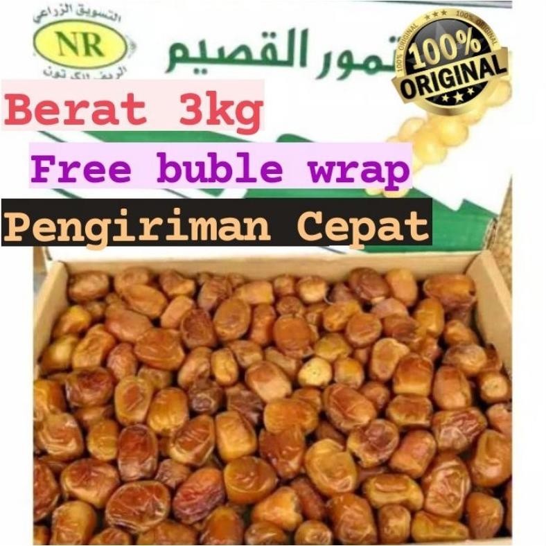 

Tersedia Promo!! Kurma Sukari 3Kg, Kurma Raja, Sukari Basah, Kurma Basah, Lembut, Manis Dan Legit / Sukari Premium