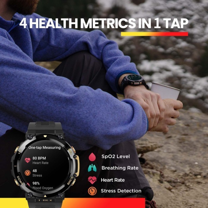 Amazfit T-Rex 2 & T-Rex Pro Smartwatch - Garansi Resmi