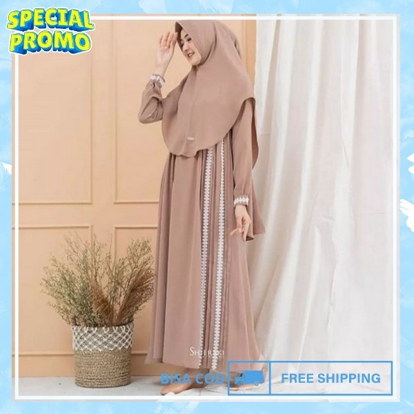 Gamis Wanita Terbaru 2024 Dewasa Pakaian Muslim Perempuan Baju Pengajian Gaun Kondangan Ghamis Idul 