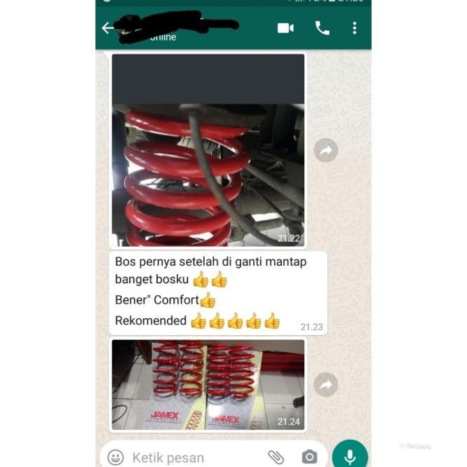 Paket Per Keong Jamex All New Rush Depan Belakang Empuk