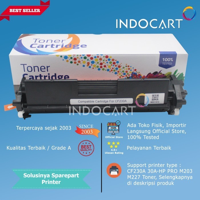 Toner Cartridge Compatible Cf230A 30A-Printer Hp M203 M227-Plus Chip