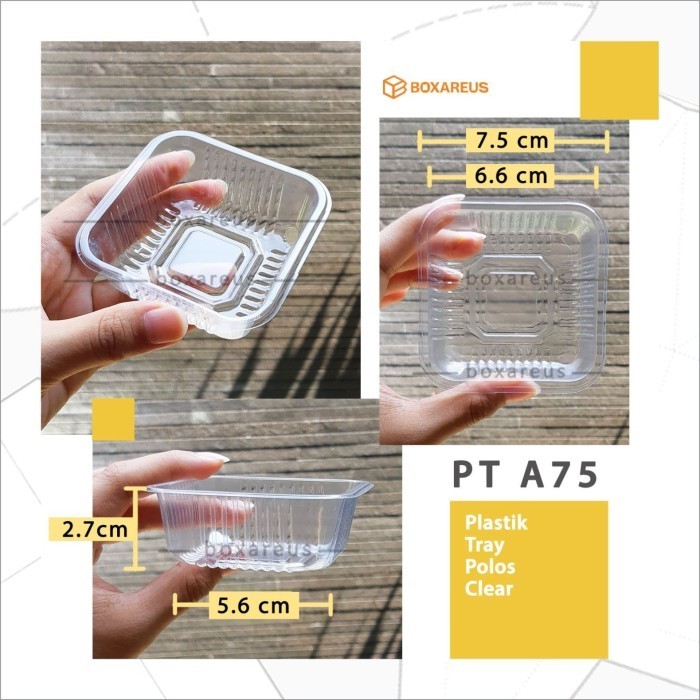 PT A75 PLASTIC TRAY MOONCAKE/ KUE BULAN 75GR/ MIKA/ ALAS TRAY PLASTIK