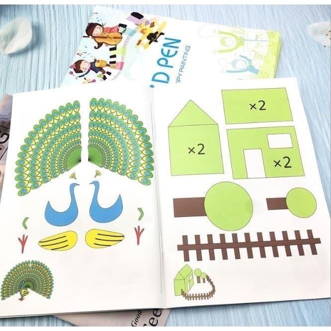 

3D Pen Copy Painting Buku Gambar Anak
