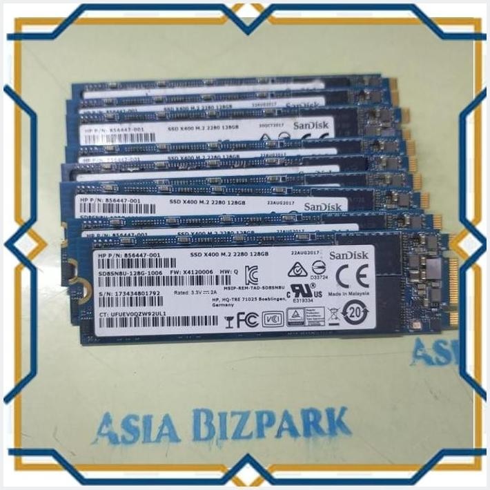 [Abz] Ssd M.2 Sata 128Gb Sandisk Ssd X400 M.2 2280 128Gb 856447-001