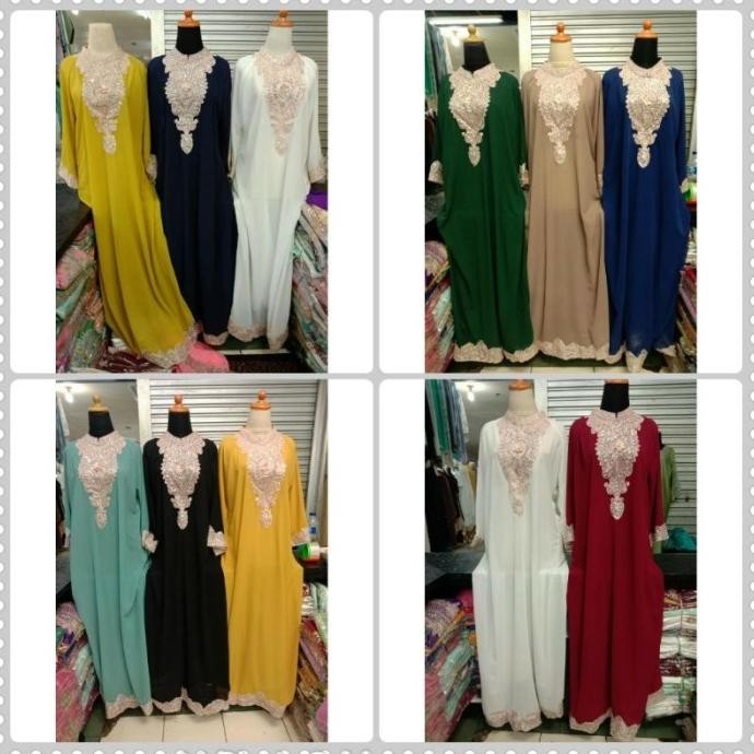 Kaftan Remaja Modern Baju Kaptan Wanita Baju Pesta Lebaran
