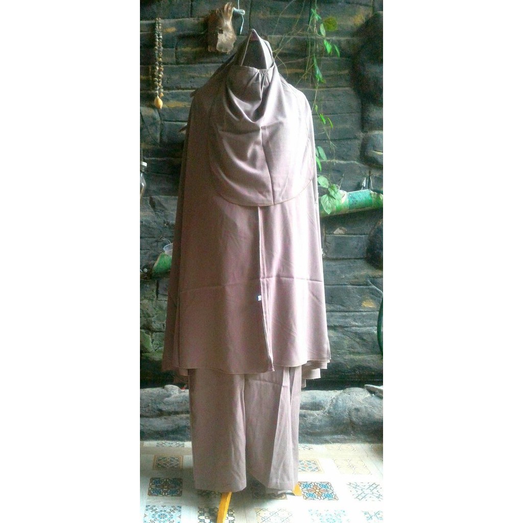 Gamis Syar'I Set Polos Cadar Akhwat Assirja