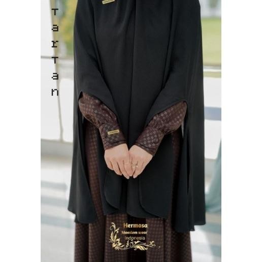 Gamis Coklat Tua/Gamis Hermosa Cokelat Tua/Gamis Tartan Coklat Tua Cod