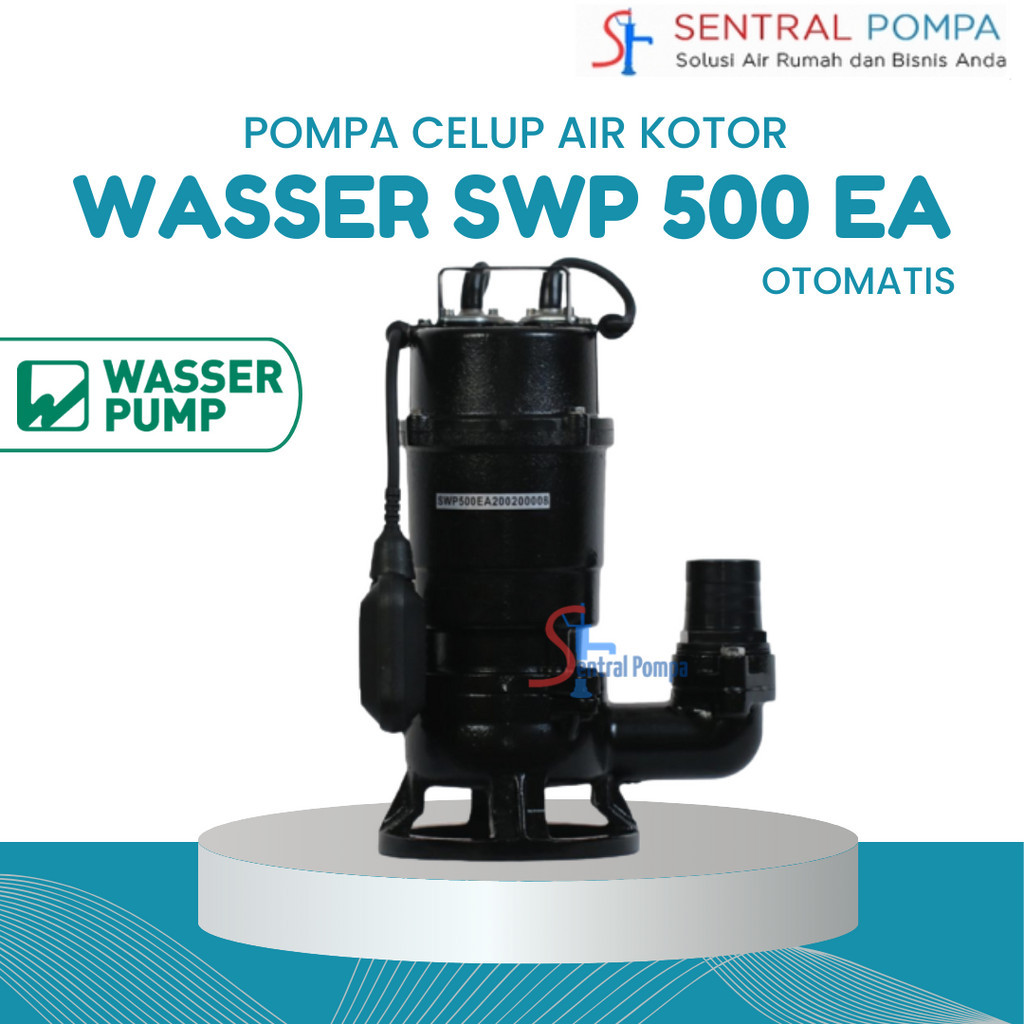 Wasser SWP-500 EA Pompa Celup Air Kotor otomatis SWP 500EA | Sentral Pompa