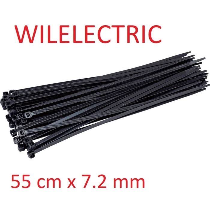 

TERMURAH - Kabel ties / cable ties 55 cm x 7.2 mm 100 pcs UL standard