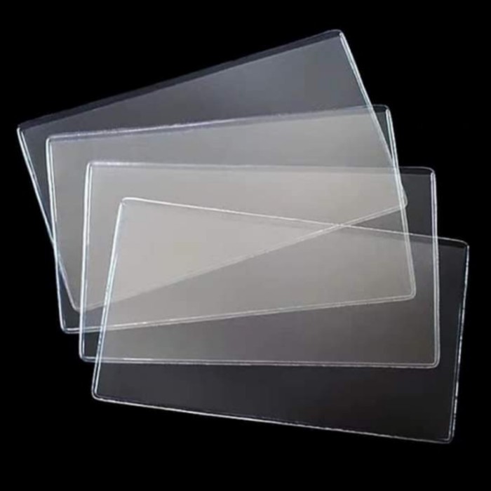 

TERBARU - Plastik mika pelindung uang kertas perangko 200 x 120 mm