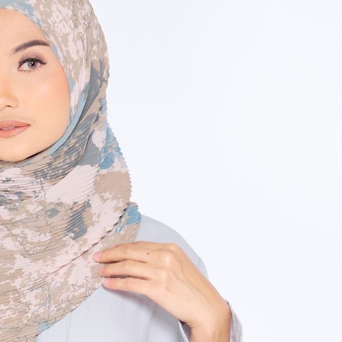 Zm - Chasya Khaky Pashmina Plisket - Jelita Indonesia Lamun Ombak