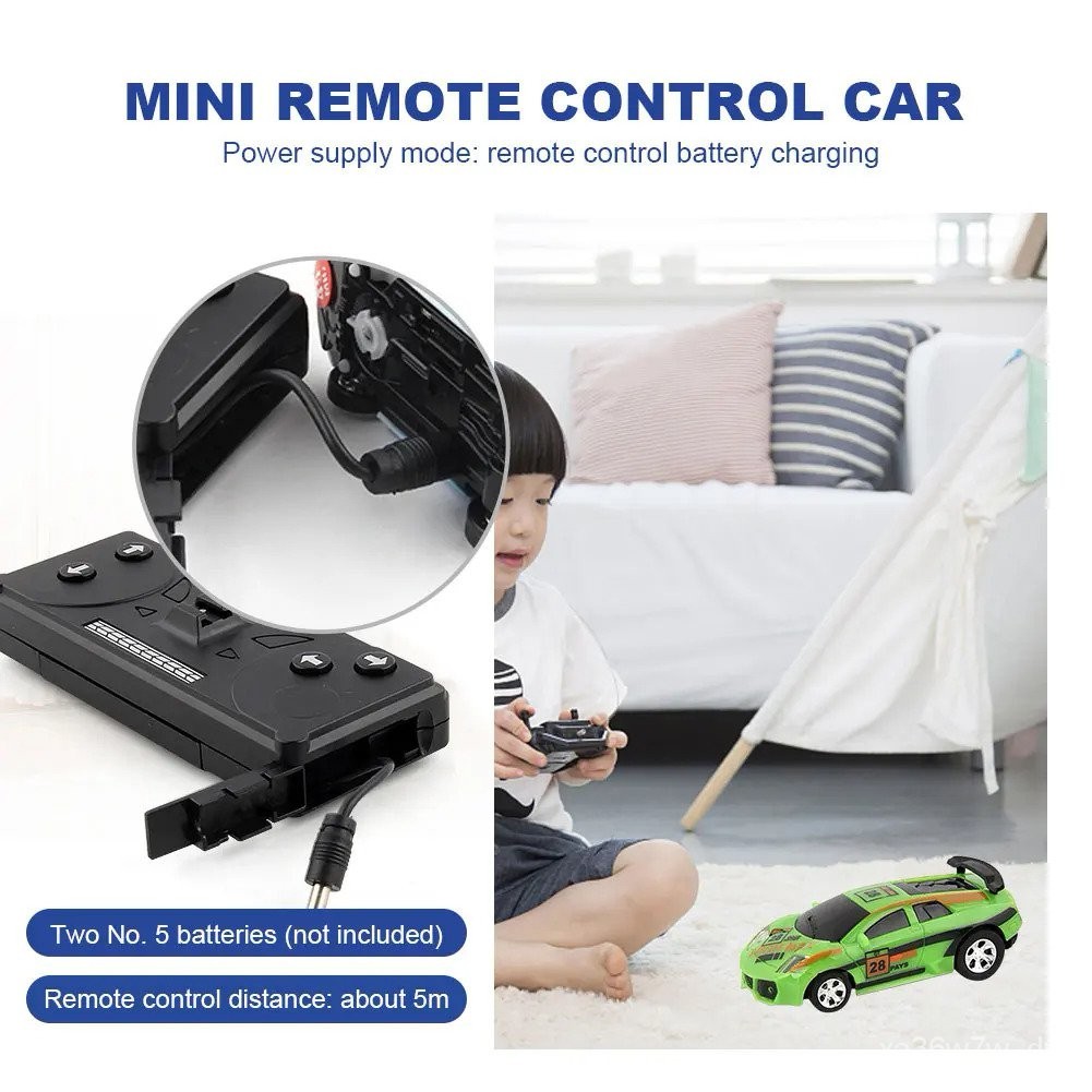 Coke Mobil Remote Control dengan Baterai Mobil Balap Remote Control Yang Dioperasikan dengan Model M