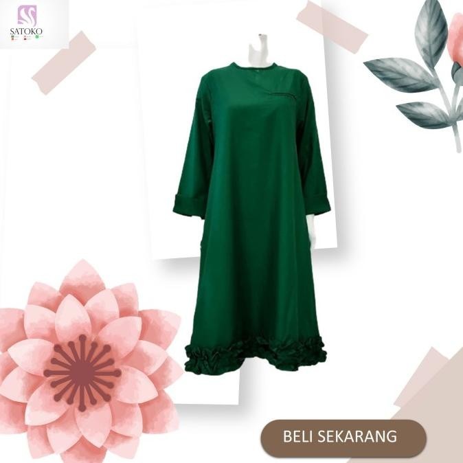 Baju Atasan Tunik Katun Toyobo Tunic Modern Elegan Cantik Wanita Sevia