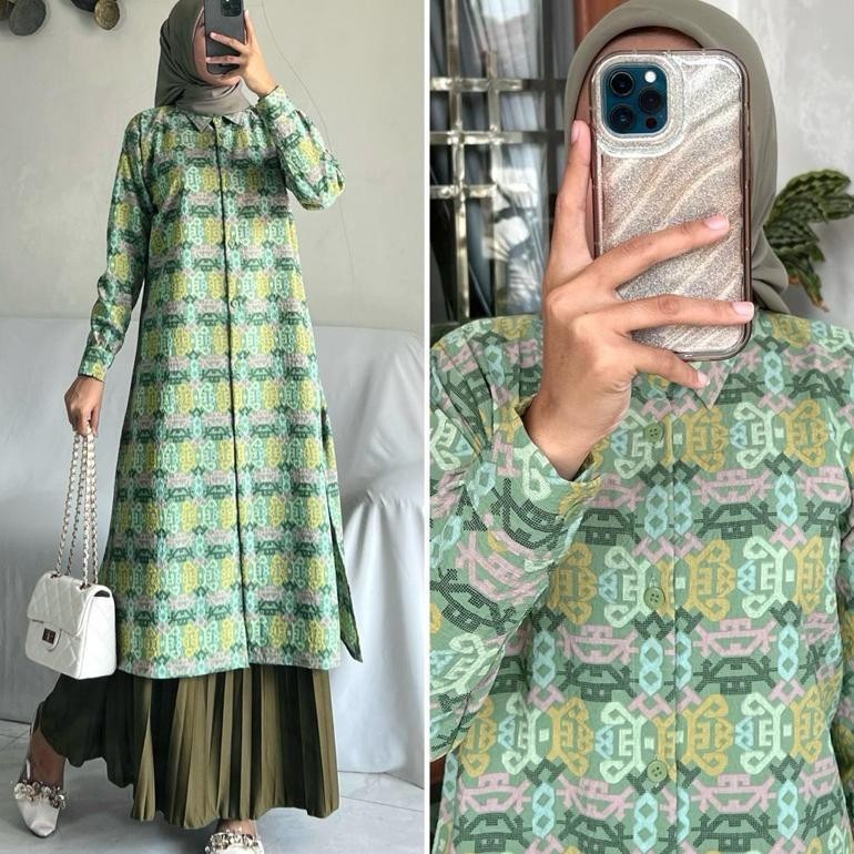 Ramadhan Sale Nedila Long Tunik Part-2 By Zalfa Outfit / Long Tunik Motif Original