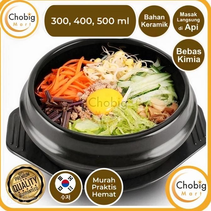 Ttukbaegi Mangkok Keramik Korea Ceramic Bowl Bibimbap Dolsot Clay Pot
