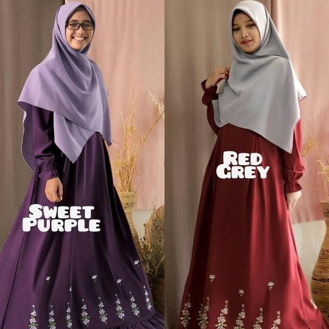 Hijab Alila - Gamis Orchid Bordir