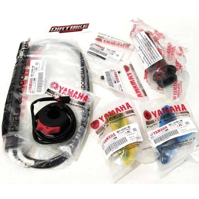 Baru GAS SPONTAN ORIGINAL XABRE 2 KABEL PNP CRF 150 + HOLDER KANAN