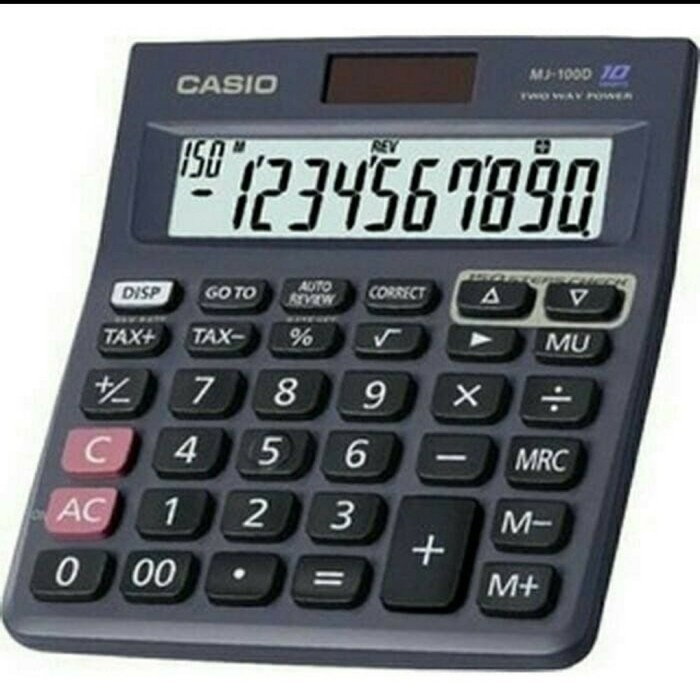 

Casio Mj-100 D Check Correct Calculator / Kalkulator Cek Ulang Mj100D