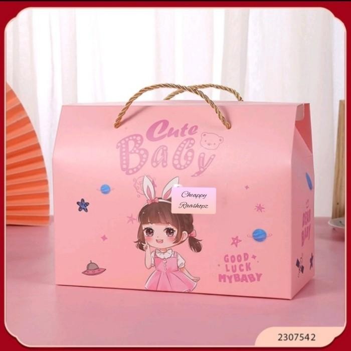 

Box Souvenir Ulang Tahun Goodie Bag Ultah Paperbag Snack Dus Bingkisan 036