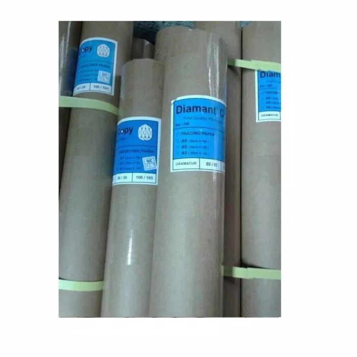 

Diamant Kertas Hvs Roll 80Gsm. Ukuran A0 90Cm X 150 Cm - Putih
