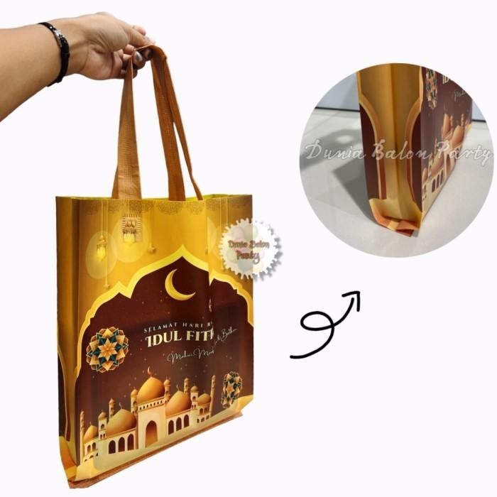 

( Isi 12 ) Tas Souvenir Lebaran / Goodie Bag Idul Fitri Laminasi M 071