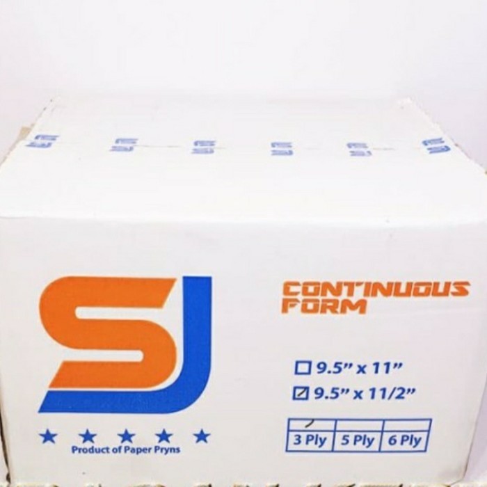 

Kertas Continuous Form 3 Ply 9.5X11/2 Sj Standar