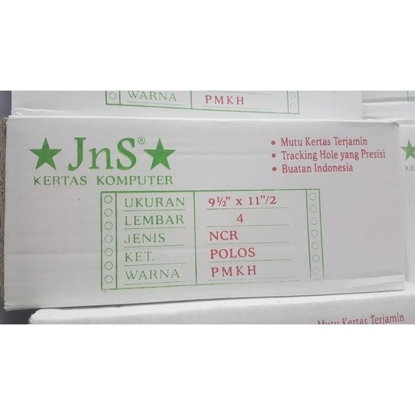 

Kertas/Kertas Continuous Form 9 1/2 X11 4Ply Bagi 2 .K4 /2 "Jns
