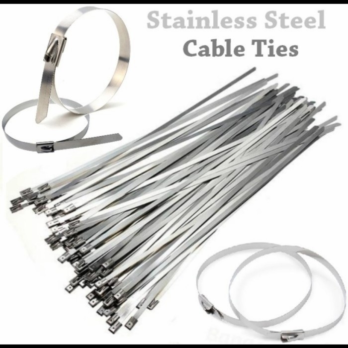 

Cable Ties Stainless Ukuran 4,6 X 200 Isi (100 Pcs)