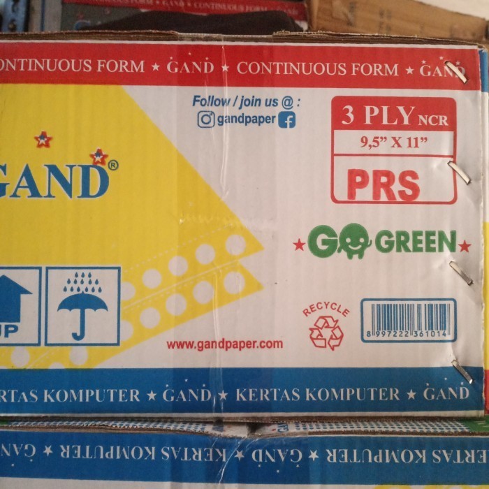 

Kertas Continous Form 9.5X11" 2 3 Ply Bagi 2