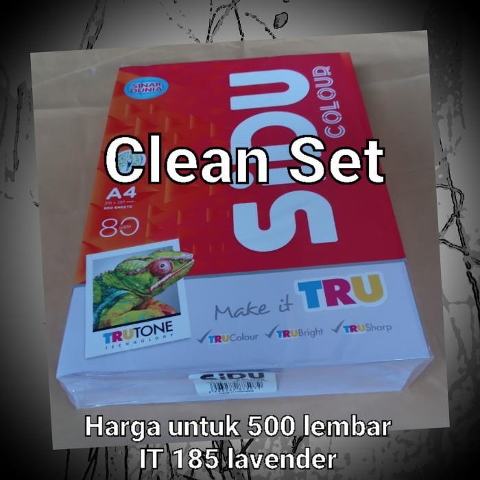 

Kertas Hvs Warna Sinar Dunia A4 80 Gram It 185 Lavender