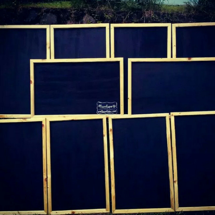 

Papan Tulis Kapur Gantung Blackboard Unik Hitam 50X80Cm Chalkboard