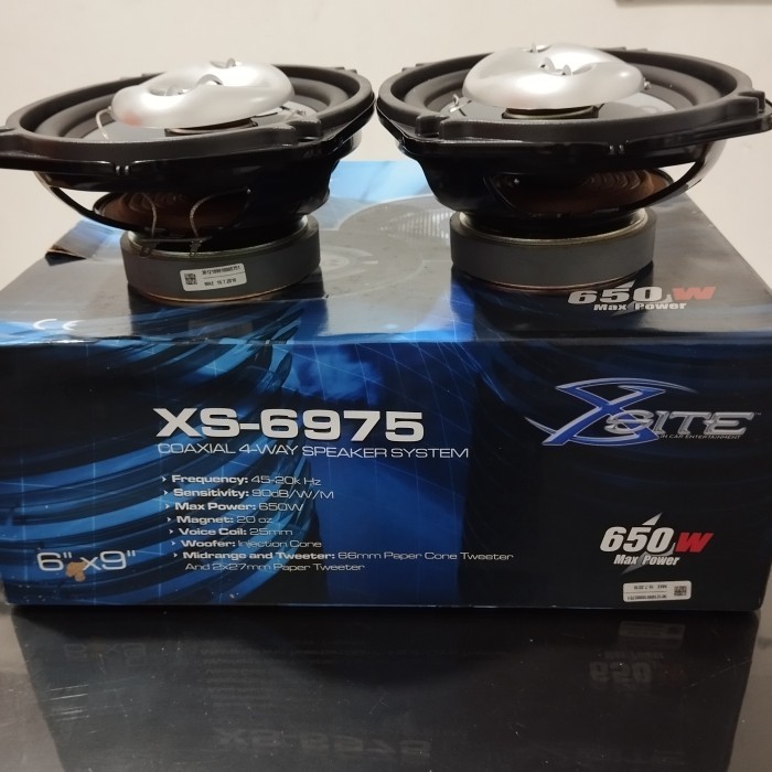 speaker coaxial oval 6x9 ,4-way 650watt XSITE XS-6975 terbaik