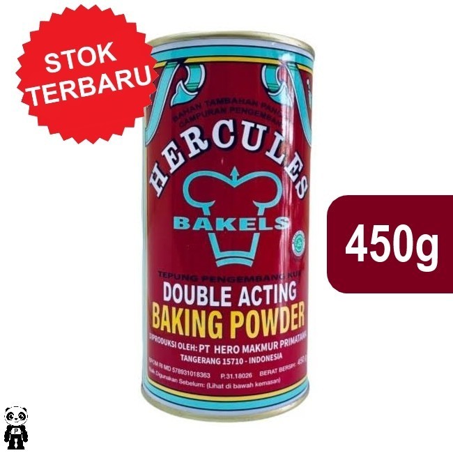 

Hercules Baking Powder Double Acting Gembang Kue 450Gr