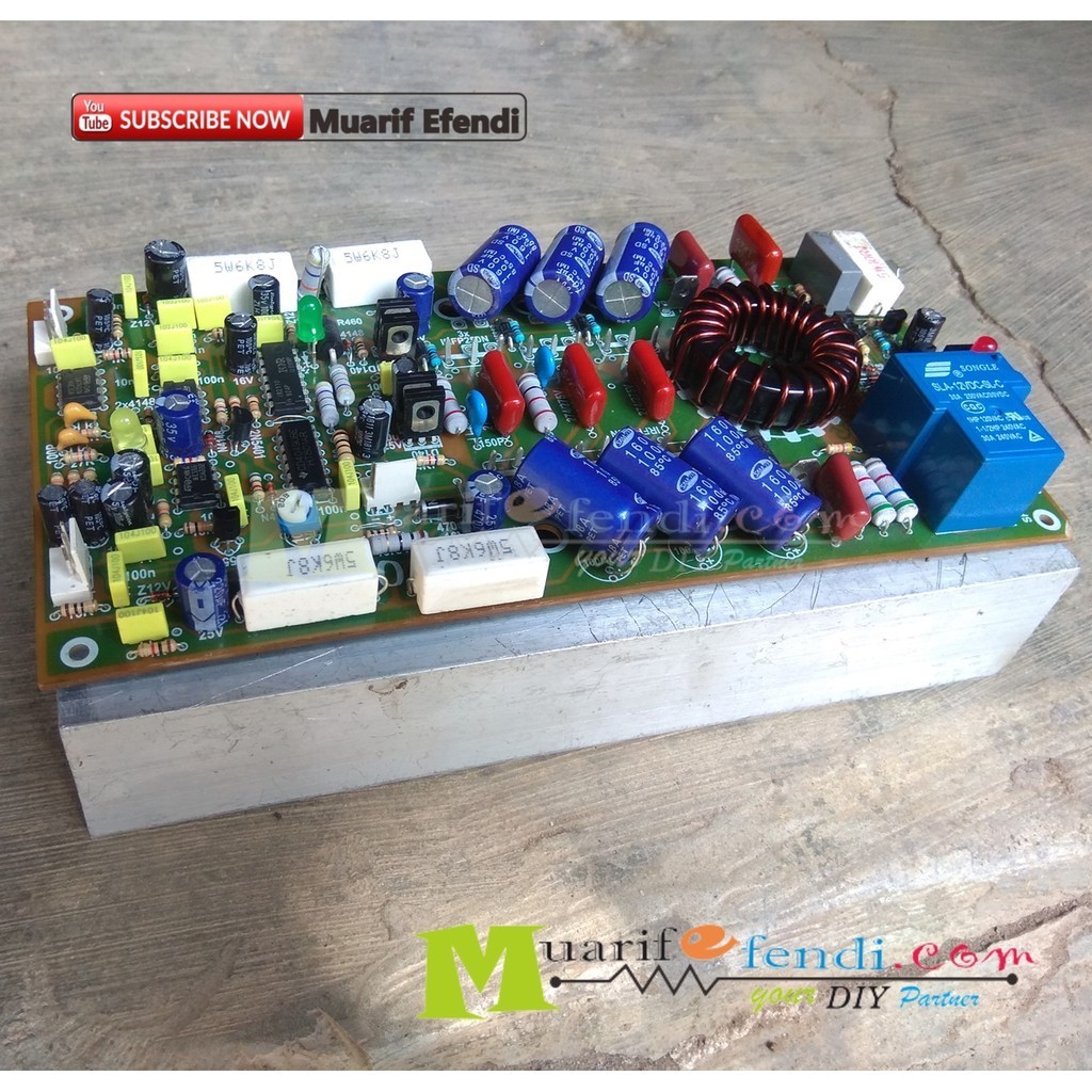 KIT Power Amplifier Class D D2K Adjust D4K5 Plus Speaker Protektor 285 KOMPLIT FET dan HS