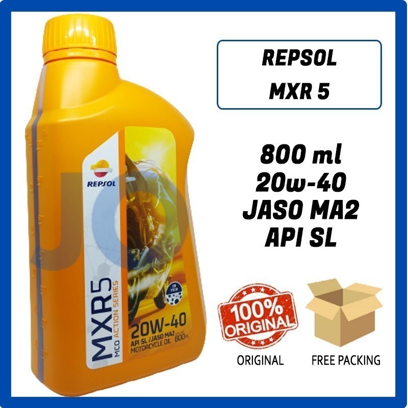 JAGAT OLI MESIN MOTOR REPSOL MXR5 / MXR 5 20W-40 800 ML