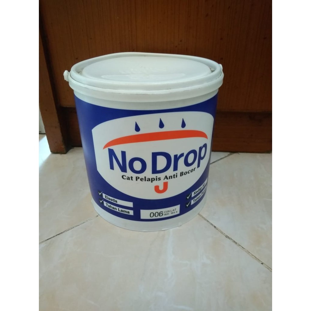 CAT NO DROP 4KG / PELAPIS DINDING TEMBOK ANTI BOCOR / NO DROP WATERPROOFING WATERPROOF PAINT
