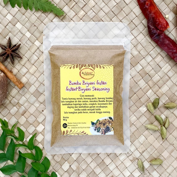 

Bumbu Nasi Briyani Instan/Instant Yani Seasoning Abu Sulaiman 250 G