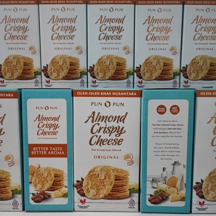 

Almond Crispy Cheese Surabaya Kue Kering Keju Almond Pun Pun