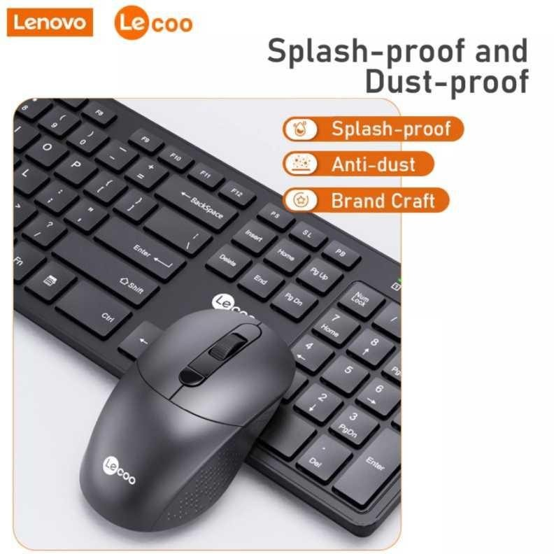 Lecoo Keyboard Mouse Combo Set Wireless KW201 Piano Keyboard Alat Musik Mechanical Keyborad Murah Ga