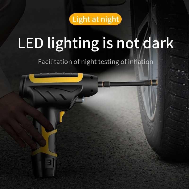 AIKESI Pompa Ban Mobil Car Tire Air Pump Compressor 120W 150 PSI Wired XMDY-3 Otomatis Kompresor Ang