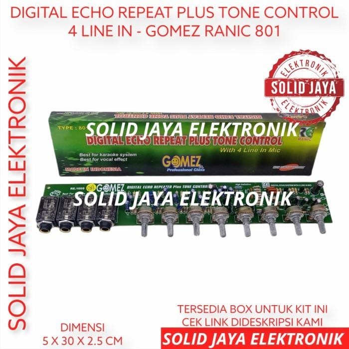 KIT DIGITAL ECHO REPEATER PLUS TONE CONTROL GOMEZ MIC REPEAT RANIC 801