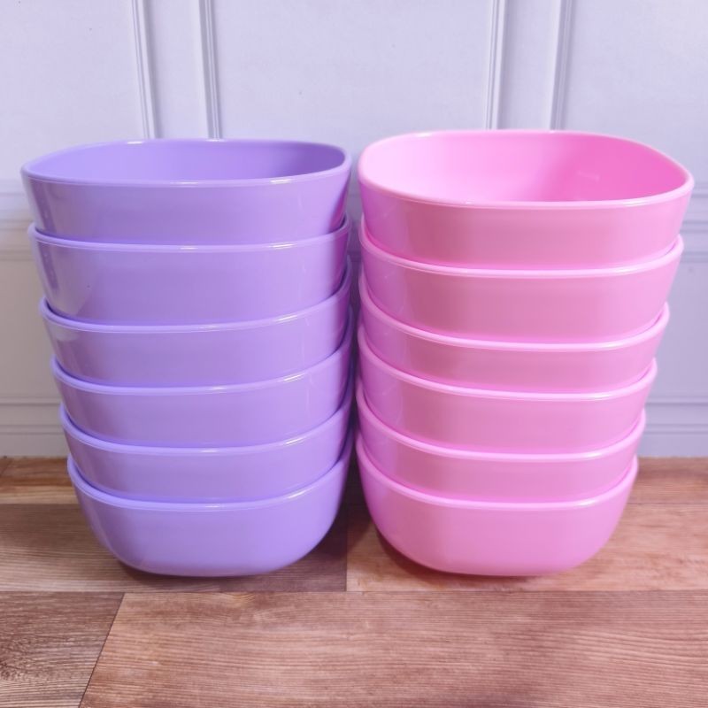 MANGKOK MELAMIN UNGU DAN PINK MANGKOK SOTO TEBAL DAN ANTI PECAH