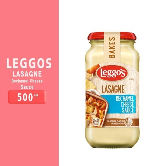 

PASTA SAUCE LASAGNE BECHAMEL CHEESE LEGGOS 490GR LASAGNA HALAL